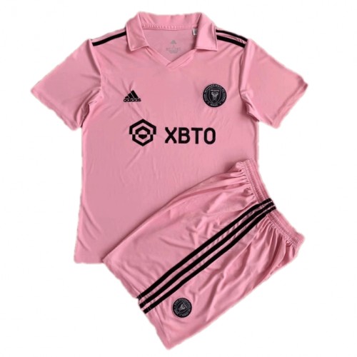 Maillot de foot Inter Miami Lionel Messi #10 Domicile enfant 2023-24 Manches Courte (+ pantalon court)